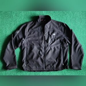 Lyft Ride 1K Jacket Men Coat Full Zip Soft Shell Black Fleece Lined XL
